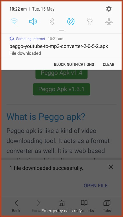 peggo apk downloaded